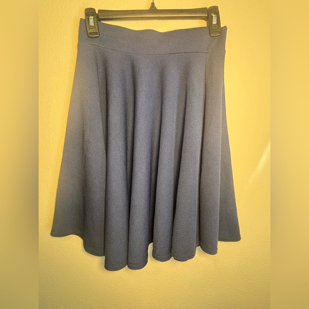 Urban Coco Womens Small Blue Stretchy Flared Casual Mini Skater A Line Skirt